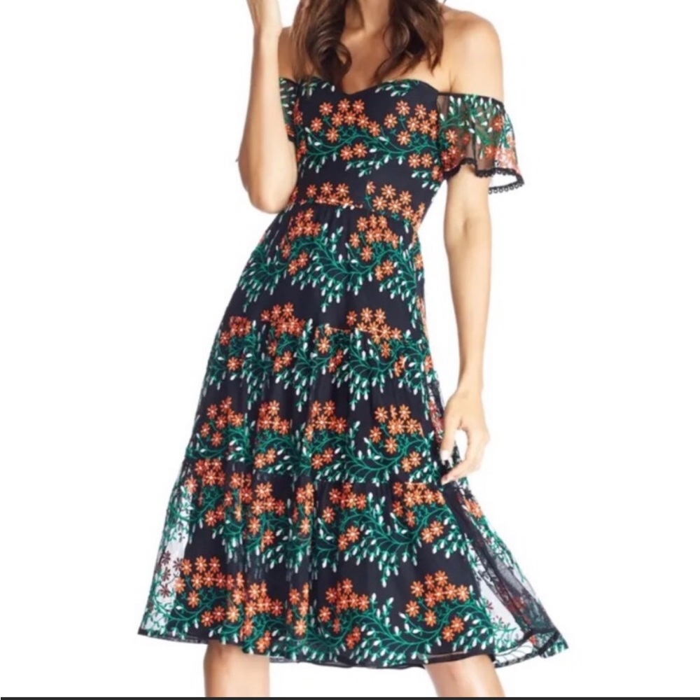 Dress the Population River embroidered dress
